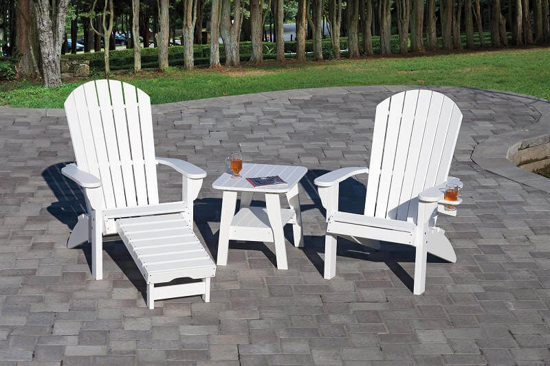 Gazebo Depot Adirondack Chair, Poly Vinyl Furniture 